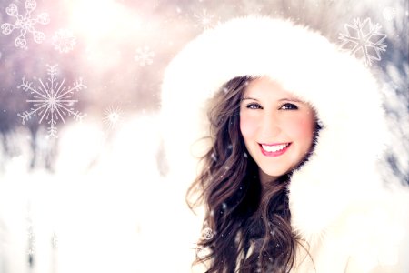 Winter Beauty Human Hair Color Smile