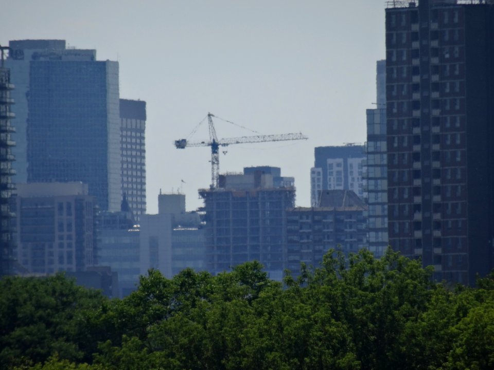 Details Of Distant Downtown Toronto From The Pape Footbridge Over The Railway Tracks 2016 06 1 (20)