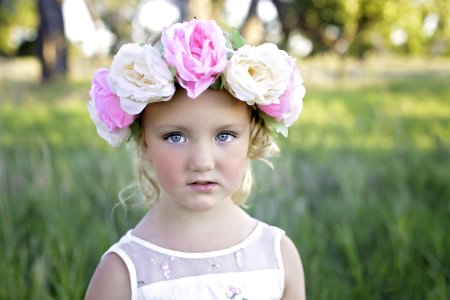 Flower Headband Girl photo