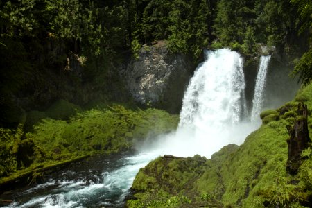 Sahalie Falls In The Summer Oregon