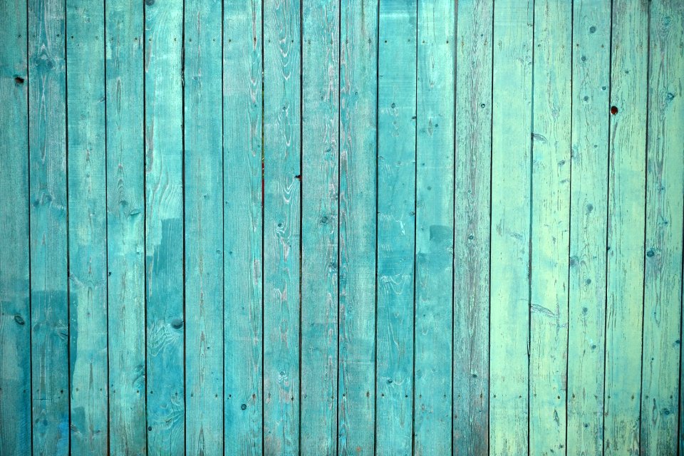 Green Blue Rectangle Wood