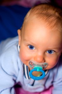 Child Face Blue Infant