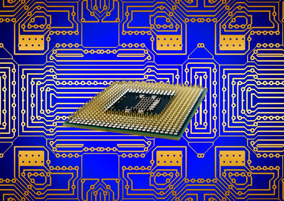 Blue Electronic Engineering Technology Structure