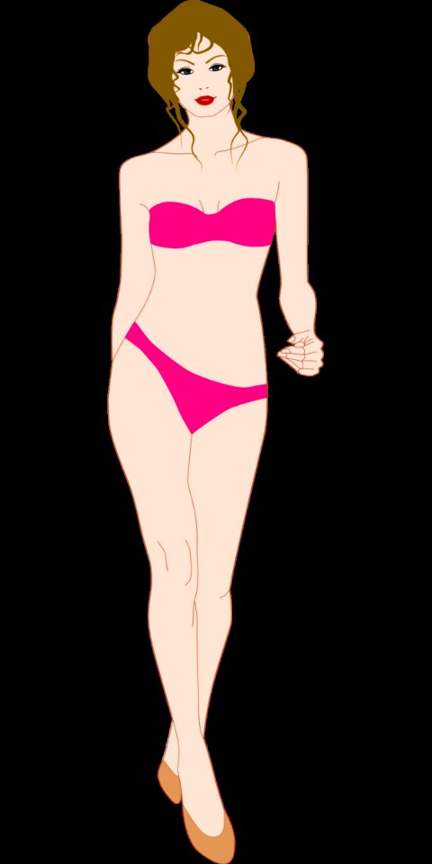 Pink Fictional Character Standing Shoulder