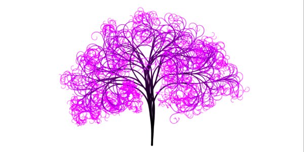 Pink Tree Leaf Purple