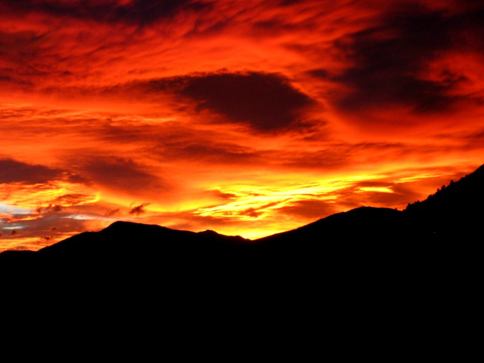 Sky Afterglow Red Sky At Morning Sunset