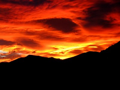 Sky Afterglow Red Sky At Morning Sunset photo