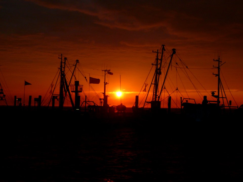 Sunset Sky Afterglow Sea photo