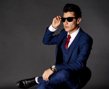 Man With Sunglasses And Suit photo