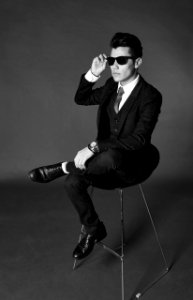 Man With Suit And Sunglasses photo