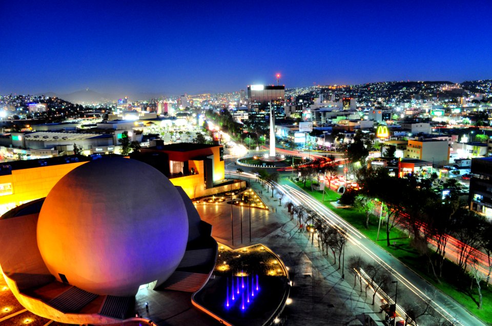 Tijuana Cityscape At Night
