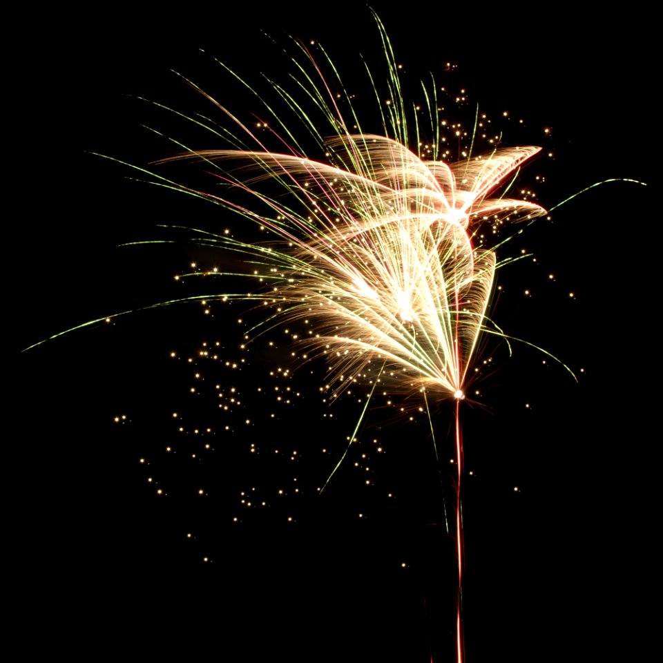 White And Yellow Fireworks