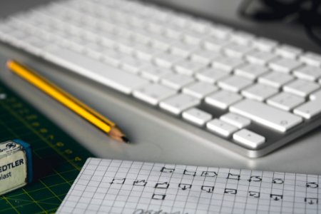 Pencil Keyboard Notepaper