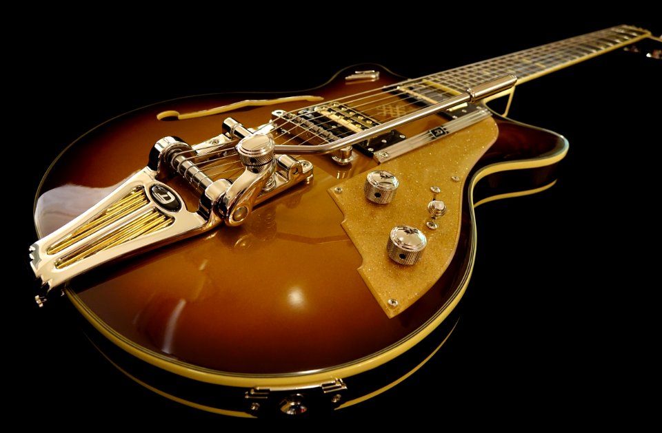 Brown And Gray Electric Guitar