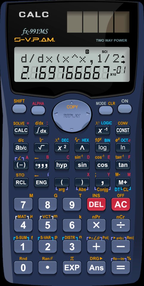 Solar Powered Electronic Calculator