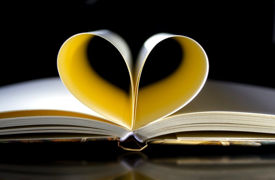 Pages Of Book Forming Heart