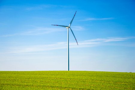 Wind Turbine In Field photo