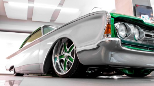 Grey Low Rider Vehicle