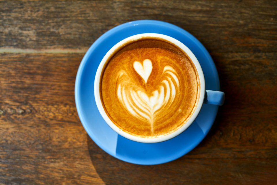 Heart In Coffee Foam