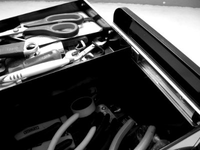 Scissors On Gray Organizer