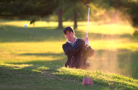 Golfer In Sand Trap