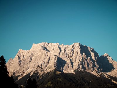 Mountain Range And Blue Sky