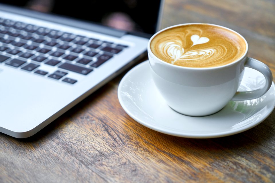 Cappuccino And Laptop