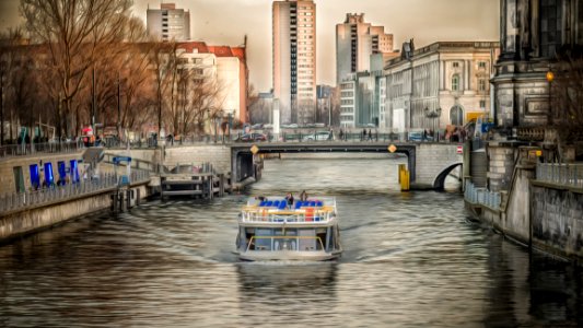 Cruising On Spree In Berlin