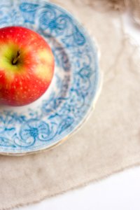 Apple With Plate photo