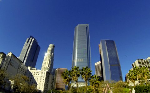 Skyscrapers In Downtown Los Angeles photo