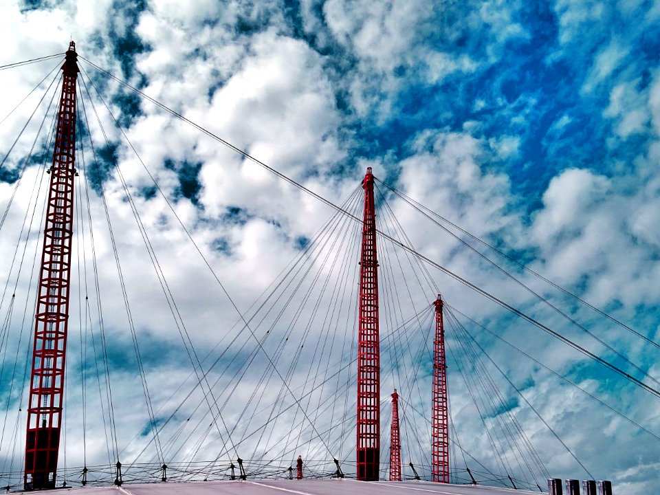 Suspension Bridge On A Sunny Day