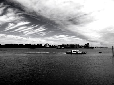Barge On Water