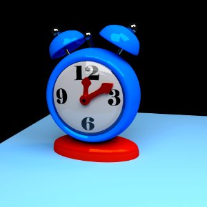 Blue Clock Alarm Clock Product Design