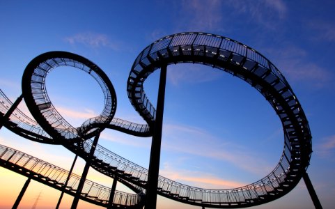 Amusement Ride Sky Landmark Roller Coaster photo