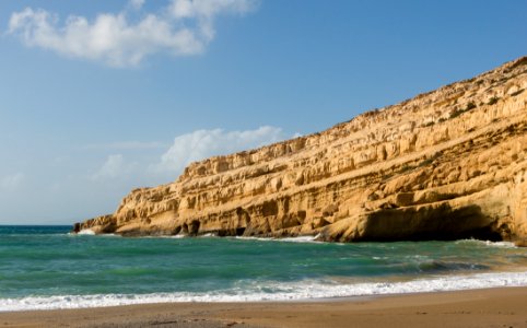 Matala Beach Cliff Crete