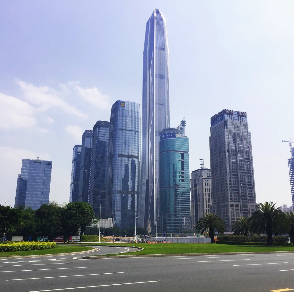 City Skyline With Skyscrapers Shenzhen China
