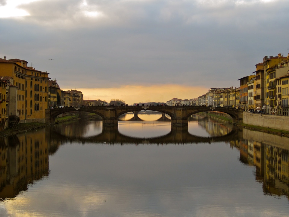 Arno river bridge river