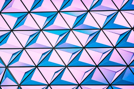 Abstract Pattern In Pink And Blue photo