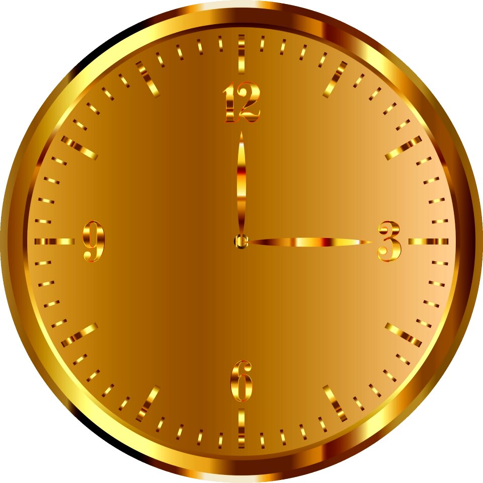 Circle Font Product Design Clock
