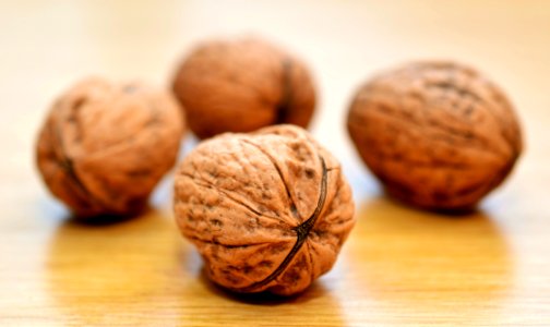 Brown Nuts On Table