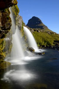 Waterfalls Near Green Grass During Daytime photo