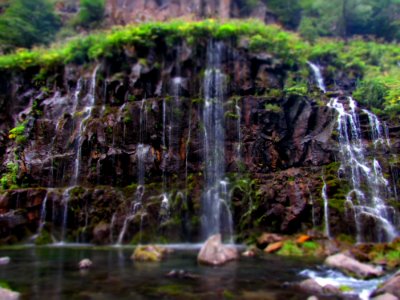Waterfall On Rocks photo