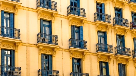 Yellow Residential Building photo