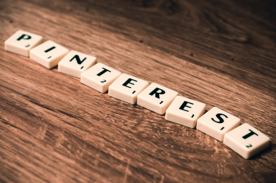 Pinterest In Scrabble Tiles