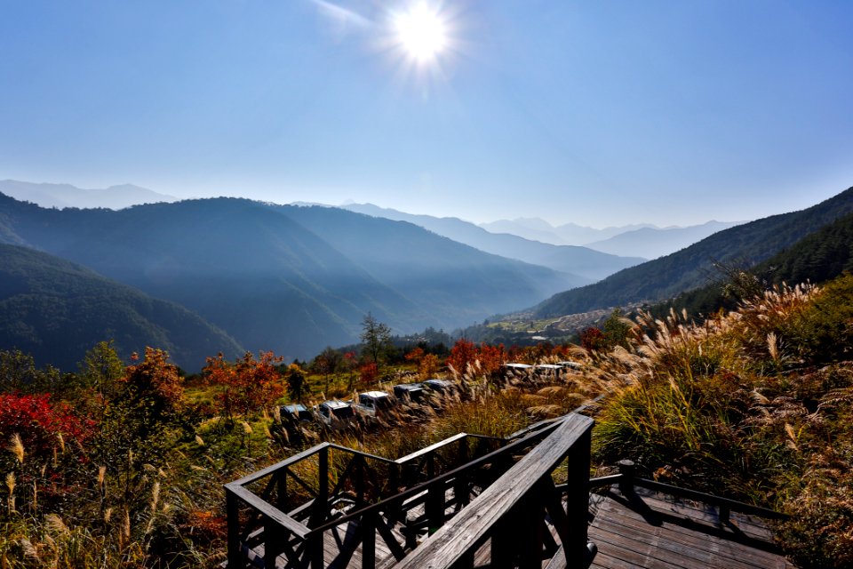 Stairway In Alpine Landscape