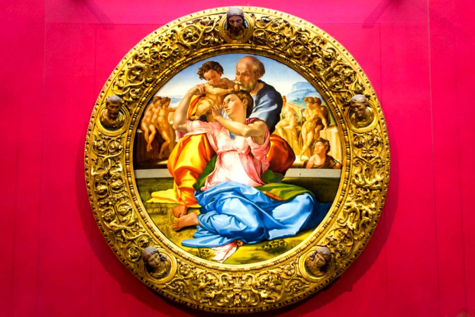 Doni Tondo Painting By Michelangelo