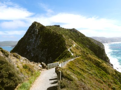 Path Along Ridge Over Coastline