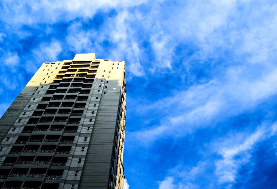 Modern Architecture Against Blue Skies