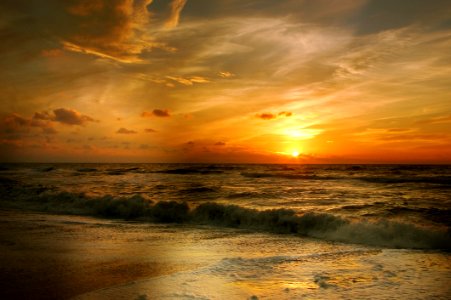 Sunset On Beach