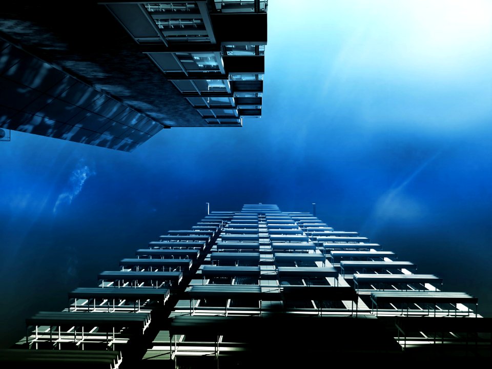 Skyscrapers In Deep Water